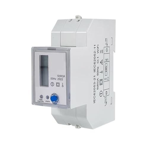 WESLNN Contatore di Energia Wi-Fi Wireless for Casa Intelligente Contatore di Kwh Intelligente Wi-Fi Contatore di Kilowatt Wifine Monitoraggio del consumo energetico