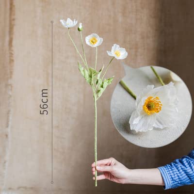 Amazon｜Aicvhin造花インテリア フェイク 花束 ケシ アーティ