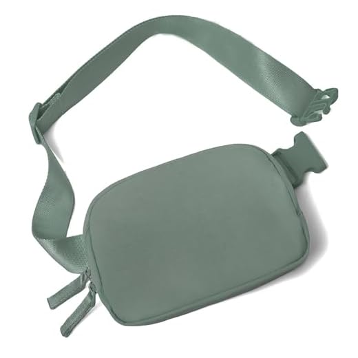 Belt Bag for Women Two-Way Zipper Cross Body Fanny Pack Fashion Waist Packs Everywhere Belt Bag with Adjustable Strap Gifts for Teen Girls Women Men (Green)