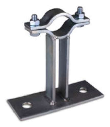 prot.ext.contra rayo - Juego anclajes placa tornillo metálicos 15cm