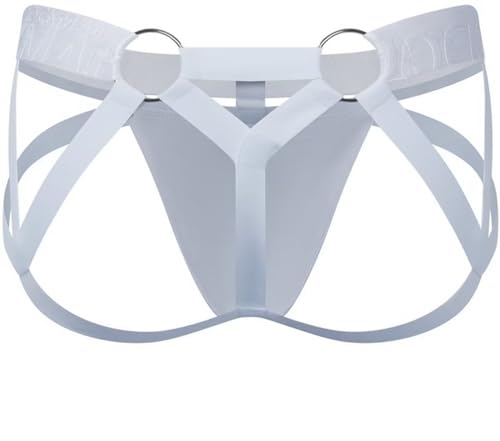 Jockstrap for Men Mens Thong Men's Jockstrap Underwear Low Waist Breathable Athletic Supporter Jock Straps Hollow