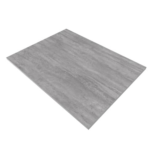 AKKE Plateau De Table pour Table À Manger Cuisine Ou Bureau Rectangulaire Planche De Meuble Béton 110x65 cm