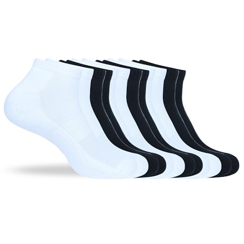Image of Women's Ankle Socks Thick Cushioned Cotton, Moisture-Wicking socks, Breathable Performance Socks for Running, Sports