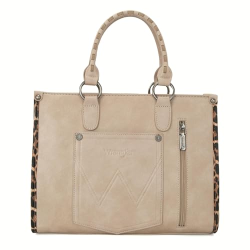 Image of Wrangler Women's Leopard Print Woven Shoulder Purse