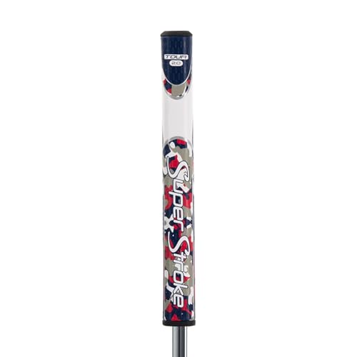 SuperStroke Zenergy Tour 2.0 Golf Putter Grip with No Taper Enhanced SPYNE Technology New Multi-Zone Texturing and Tech-Port Camo RWB