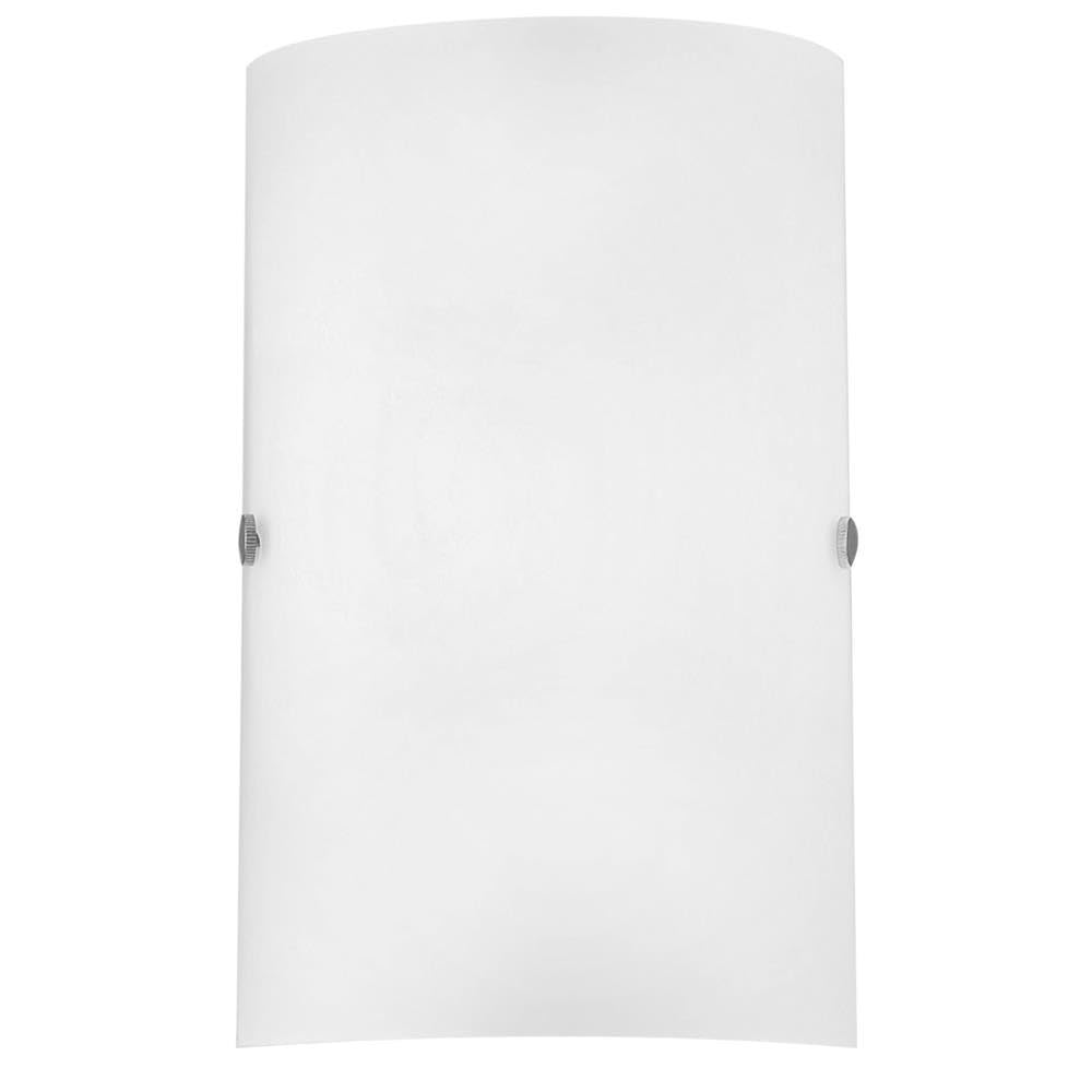Britalia White Frosted Glass Shade Modern Rectangle Wall Light | 25Cm Height | 1 X Ses E14 Lamp Required | Uk Approved | Ip20 Rated | Living Room - Bedroom