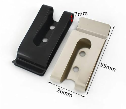 50 hebillas de metal de doble agujero con tornillos de 8mm para cinturones 4