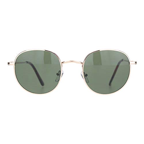 Mens 90s Rectangular Metal Rim Dad Shade Sunglasses