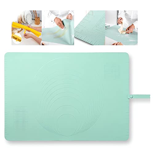 Extra Large Kitchen Silicone Pad - 2023 New Non Slip Non Stick Silicone Pastry Mats for Rolling Out Dough, Baking Mats Silicone for Baking Cookie Sheets, Thick Heat Resistant Mat for Oven Bread