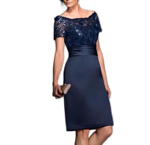 Vestidos de convidada de casamento para mulheres, sutiã embutido, renda de cetim, vestidos de mãe da