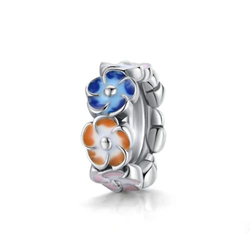 Image of Anniversary Christmas Charms Clip Charm Stoppers Beads Original 925 Sterling Silver Stars Flower Crystal Spacer Bead for Bracelet Charm