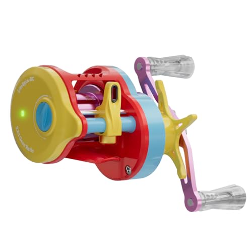 TEBEN DC Baitcaster Reel 3 Modes Digital Control Trolling Reel 5.47oz Ultralight Baitcasting Reels Max Drag 11LB 7.2:1 5+1BB Freshwater Saltwater Fishing Reels (LSY(DC) Left)