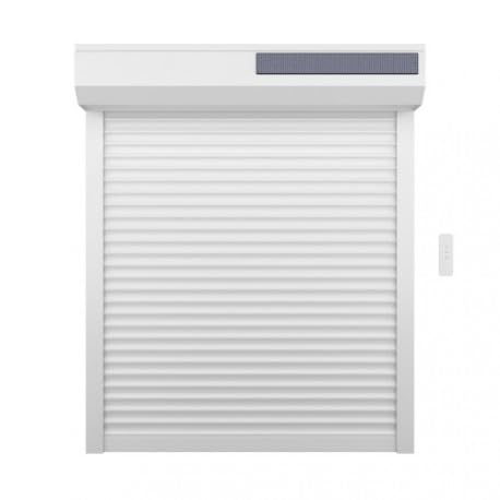 Volet Roulant Solaire H170 cm x L150 cm en Alu Blanc