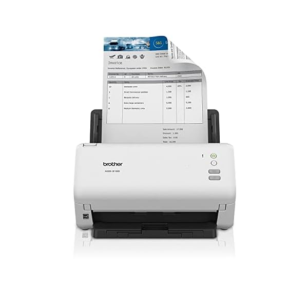 Brother ADS-3100 High-Speed Desktop Scanner | Compact with Scan Speeds of Up to 40ppm