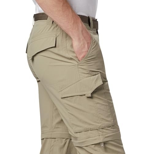Image of Columbia Mens Ridge Silver Ridge Convertible Pant, Tusk, 44W x 36L US