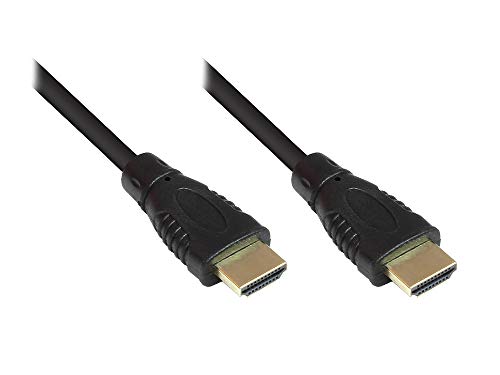 High-Speed-HDMI®-Kabel mit Ethernet, vergoldete Stecker, 1m, Good Connections®