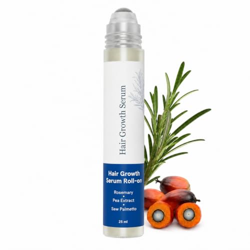 Rosemary Hair Growth Serum (Roll On) | 3% Redensyl & 2% Anagain | Hair fall control serum for Women & Men | Promotes Hair Growth Hair Follicles | For 