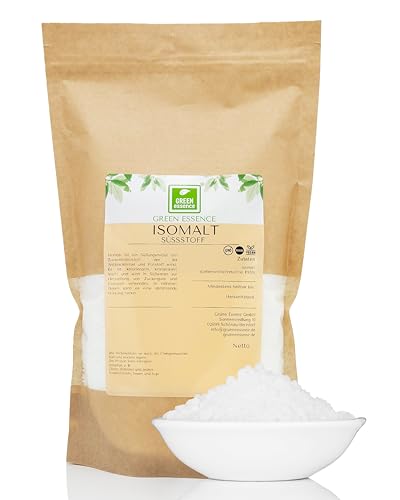 Isomalt Zucker 1kg von Green Essence Plätzchenglasur für Torten und selbst gemachte Zuckerdekorationen ohne Zucker Isomalt Crystal Izomalt als Süße Alternative Süßstoff (1 Kilogramm)