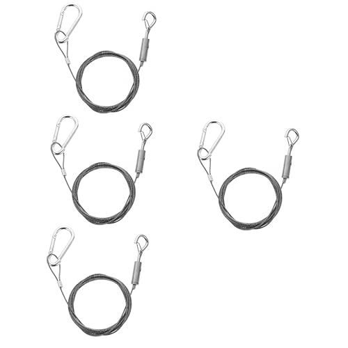 ARTIBETTER 4 Pcs Heavy Duty Stainless Steel Wire Rope 2m for Picture Frames Wall Mirrors Hanging Lights