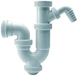 Adequa B-31-T Sifón Sencillo Curvo con Racord Extensible