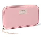 iSuperb Pencil Case Large Capacity Pencil Pouch Waterproof Passport Bag Zipper Stationery Storage Cosmetic Makeup Bag Organizers for Women