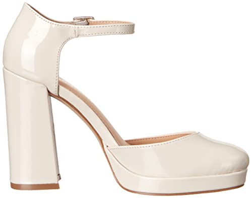 Madden Girl Women's Unaa Pump, Bone Patent, 9.5 #TOP5