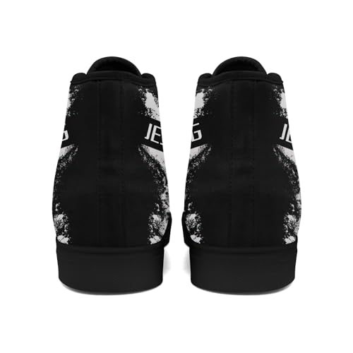 Customizable Jesus Shoes, Personalized Christian High Top Canvas Sneakers, Faith Inspired Walking Shoes for Men & Women3