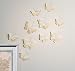 Inspired by Jewel Butterfly Wall Decorations Premium Quality Real Feather 3D Wall Decals Girls Bedroom | Stunning Gold Glitter Decor Stickers All Rooms & Nursery Sets | 10 Adhesive Pieces