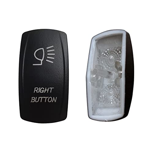 Image of Laser Etched Backlit Switch Cover Cap for Car Boat Dashboard Rocker Switch