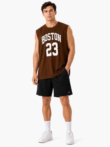 Image of O3e Boston 23 Men Sleeveless Gym Vest Tank Top | Cotton Blend Sports T-Shirt for Workout Running Training, Gym & Casual | Breathable Regular Fit Athletic Muscle Tee