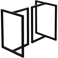 T字脚 黒塗装 2脚1組 T字脚 スチール脚 黒塗装 一枚板テーブル・無垢材家具の祭り屋