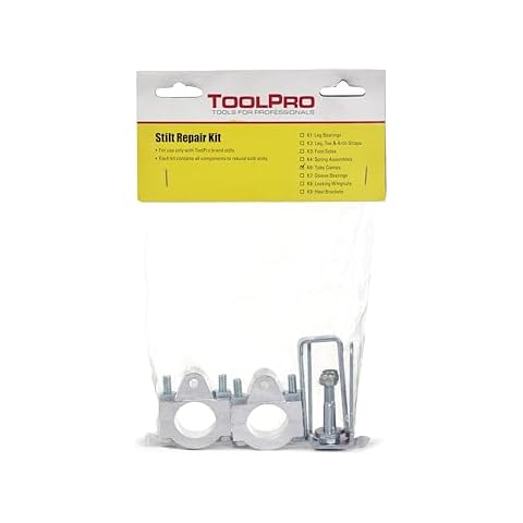 ToolPro Replacement Kit for Stilts - Compatible with All ToolPro Stilts, Easy On-Site Replacement & Installation (K6 Tube Clamps) Cover