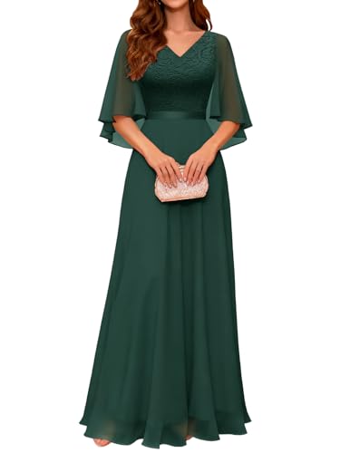 Image of DRESSTELLS Wedding Guest Maxi Dress Mother of Bride 2026 Fall Evening Gown