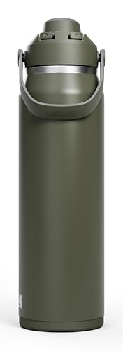 Image of CamelBak Thrive Chug Insulated Stainless Steel Water Bottle, Cold Retention with High Flow Lid for Everyday Hydration and Active Use, 32oz, Moss