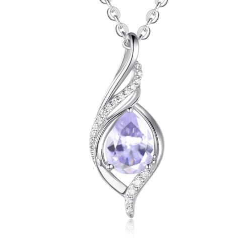 Collar de plata de ley S924 con colgante de infinito para mujer, regalo de aniversario, cumpleaños, regalos para mujeres, esposas, regalos de Navidad para ella, madre, Plata esterlina, Circonia cúbica
