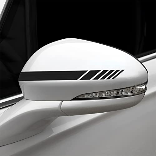 JNNJ 5 Stück Streifen Aufkleber für Motorhaube Auto, Auto Aufkleber Karosserie Seitenstreifen Dachrock Aufkleber Stoßstange Aufkleber Streifen Karosserie Modifizierte Dekorationen (Schwarz)