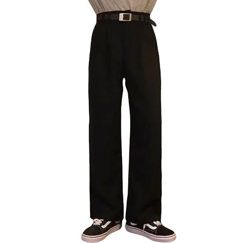 Men's Flare Baggy Dress Pants Office Business Suit Men Trousers Pockets Lightweight Modern Fit Business Pant