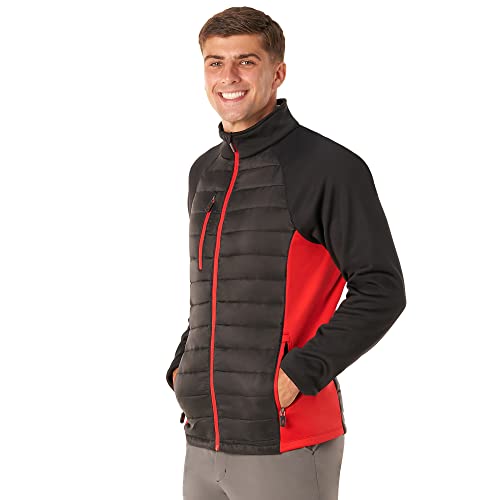 Royal & Awesome Men's Hybrid Quilted Golf Jacket, Men's Golf Outerwear, Stylish Quilted Jacket for Golfing Enthusiasts2
