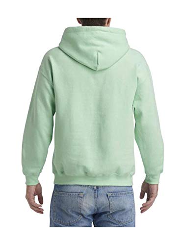 Image of Gildan Men's Heavy Blend Drawcord Hooded Sweatshirt, Safety Pink