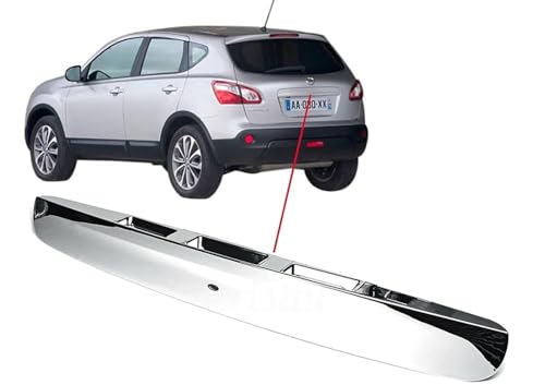 Pro-Plip manija del maletero trasero portón trasero compatible para Qashqai blanco cromo brillante con o sin cámara I-Key 90812JD20H