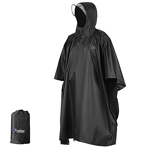 Tomshin Capa De Chuva Impermeável Com Capa De Chuva Poncho Leve Para Ciclismo Capa De Chuva Para Caminhada