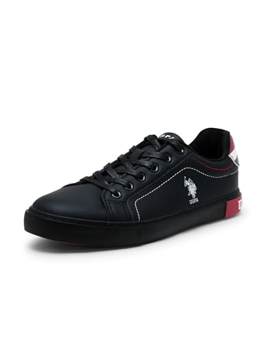 Image of USPA|Rojas 4.0|Black Stylish Casual Sneaker Shoes for Man