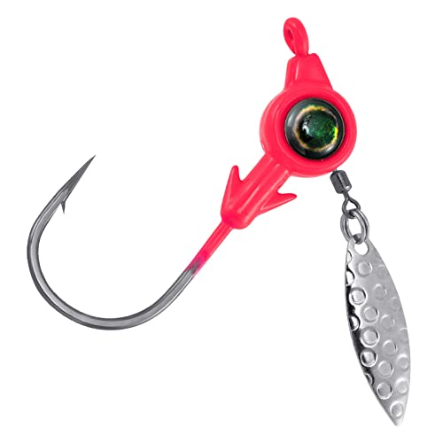 Underspin Jigs de pêche avec lame de saule et hameçon Mustad pour optimiser vos lancers