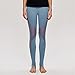 SmoEDOD Summer Yoga Women's Pants Tight-Fitting Trousers Mid-Waist Leggings Sports Thin Section,Blue,M
