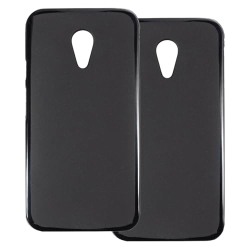 UOGNADGD 2-Pack TPU Case Compatible with Motorola Moto G2 Phone Cover - Shockproof Flexible Protective Accessories with Precise Cutouts (Black)