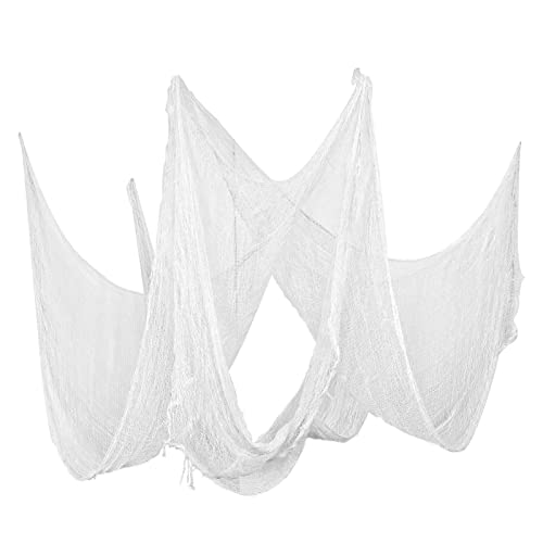 Biubee Pack Of 5 Halloween White Creepy Cloth- Spooky Fabric Cloth For Haunted House Halloween Party Doorway Outdoors Decoration (30×72Inch) #TOP24
