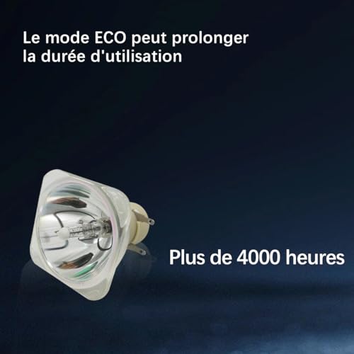 Poxtedsr UHP190/160W P-VIP 0.8 E20.9 Ersatz-Projektorlampe Kompatibel mit BENQ TX538 EP5920 TS513P TS819ST DX818ST DX819ST W1060 W700 W700+ W703D MW512