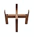 Slopper Stopper Elevated Dog Bowl Stand, Wooden Stand Only, 8 Inch, Bowl Edge Height 10