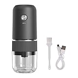 LONGMON Electric Pill Crusher,Electric Pill Grinder, Adjustable Coarse to Fine Grind, Portable Cordless Ceramic Grinder, Easy Clean & Washable