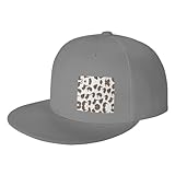 DRTGEDS Kiwi Birds - Gorra de béisbol ajustable con visera plana para hombre y mujer, Gris, talla única